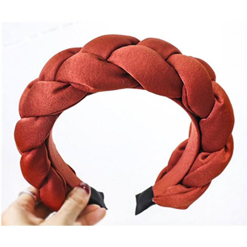 Women'S Winter Accessories Set - 女性用の厚い編みこみのヘッドバンド,大人用の無地のヘッドドレス,パッド入りのシルク生地のヘッドバンド,女性用の大きなヘアバンド,装飾用のヘアバンド