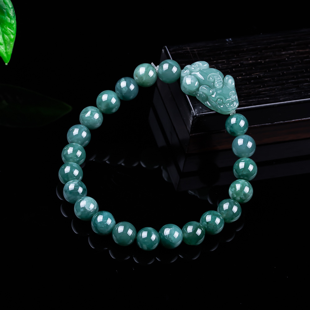 Women'S Accessories And Jewelry - 天然ビルマ翡翠貔貅ブレスレットヴィンテージお守りチャームギフト女性のためのジュエリーバングル本物の翡翠アクセサリー
