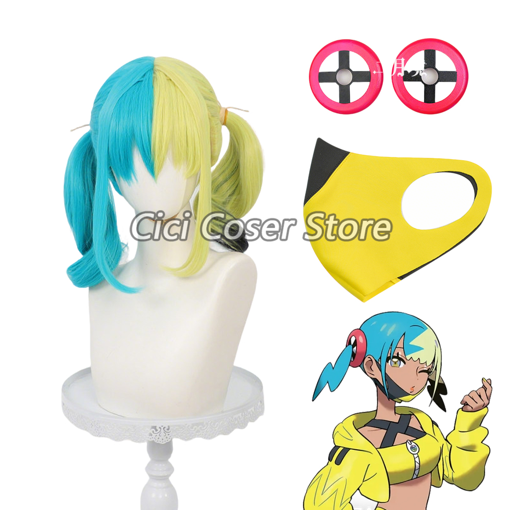 Women Accessories Aesthetic - アニメカナリコスプレウィッグ耐熱黄緑ピグテール女性人工毛ハロウィンパーティーカーニバルロールプレイ用