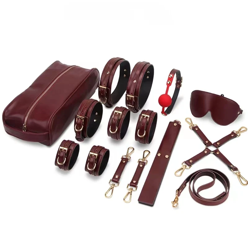Ring Set Adjustable - 首輪チョーカー調節可能なレッグリング収納セット男性用首輪女性用カップル用