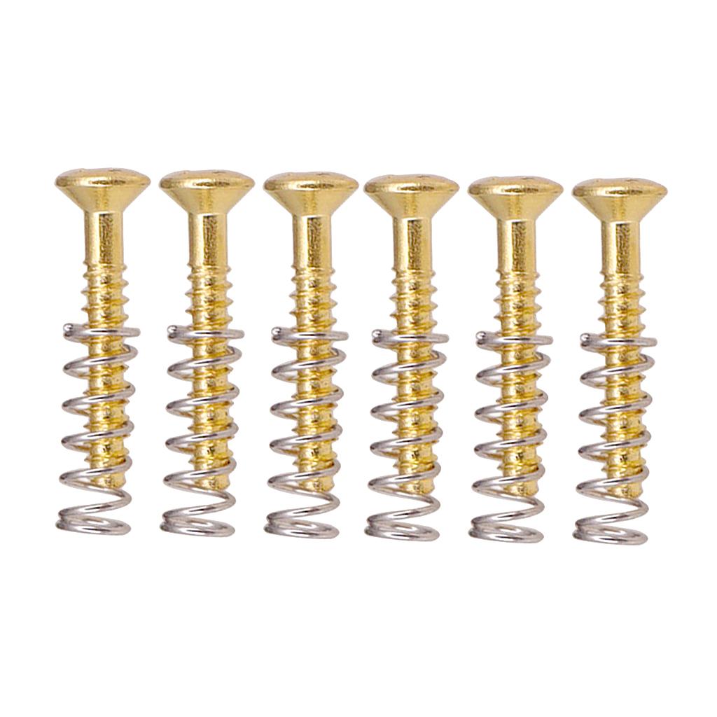 Ring Set Adjustable - シングルコイルハムバッカーピックアップリングネジスプリングセットアコースティックギター磁気キットエレキギター調整メンテナンス用