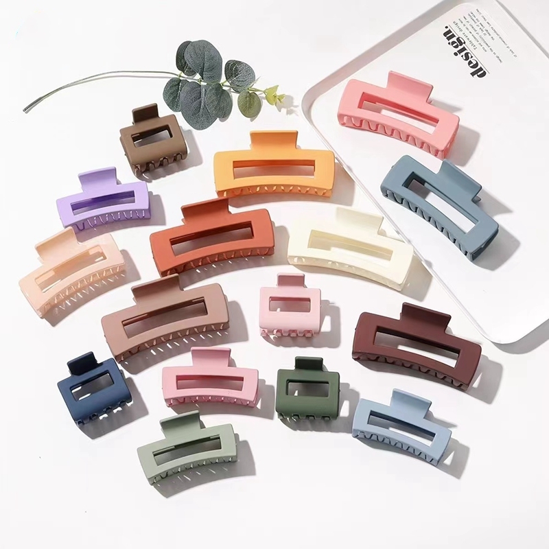 Hair Claw Clip Set - 女性と女の子のための大きなアクリルヘア爪,ヘアクリップ,8.5 cm, 10 cm, 12cm