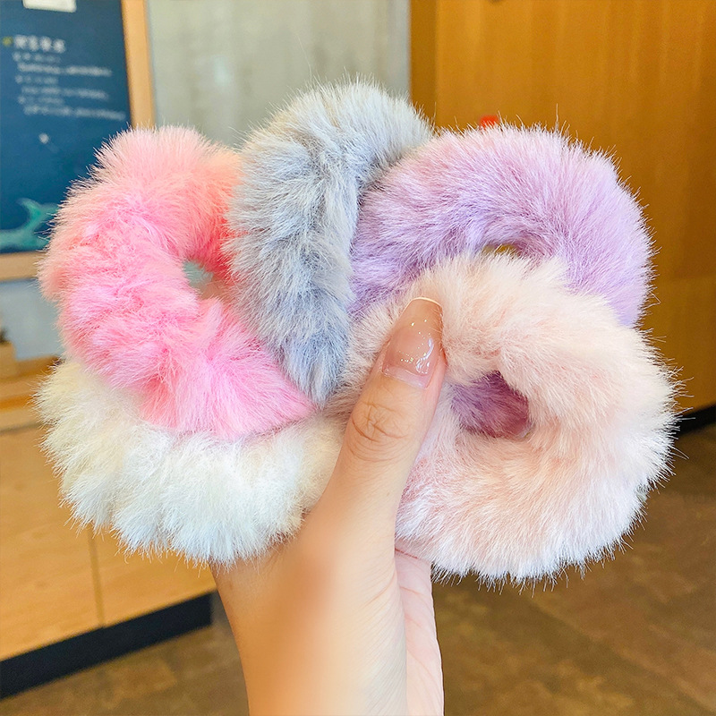 Women'S Winter Accessories Set - 2022 販売新ファッション秋冬ぬいぐるみ甘いぬいぐるみ弾性ヘアバンドヘアリング女性女児アクセサリー帽子