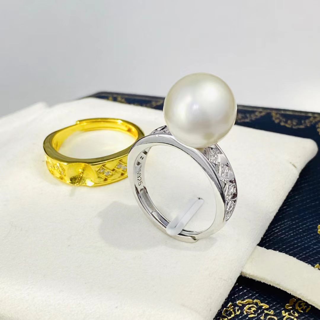 Ring Set Adjustable - 卸売 S925 スターリングシルバー 調整可能リング マウントセッティング パーツ