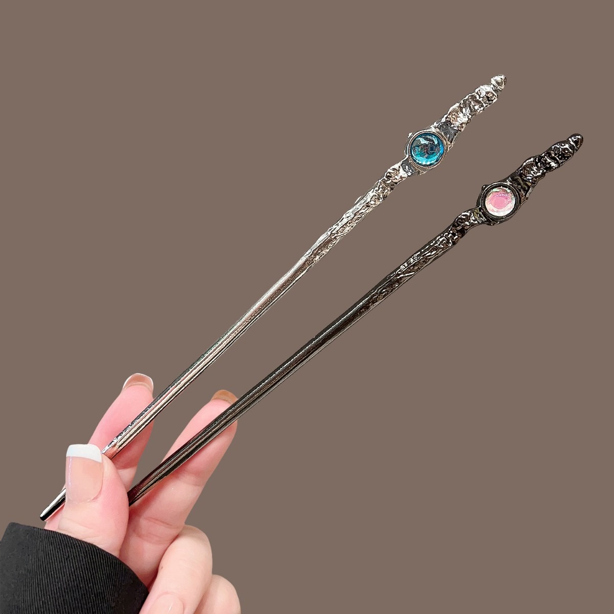 Women Accessories On Sale - 2 個の豪華でエレガントなゴールドミニグラブクリップ女性セット輝くダイヤモンドは毎日の着用に適しています編組ヘアファッショナブルな帽子