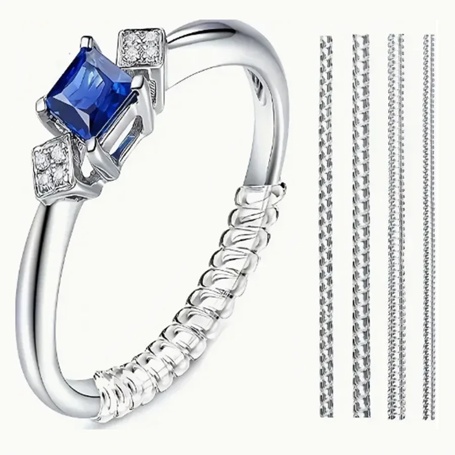 Ring Set Adjustable - 4/8個-リングサイズ調整器-目に見えないリングプロテクター、男性と女性に適しています、リングサイズ調整器/ワッシャー、ジュエリーアクセサリー