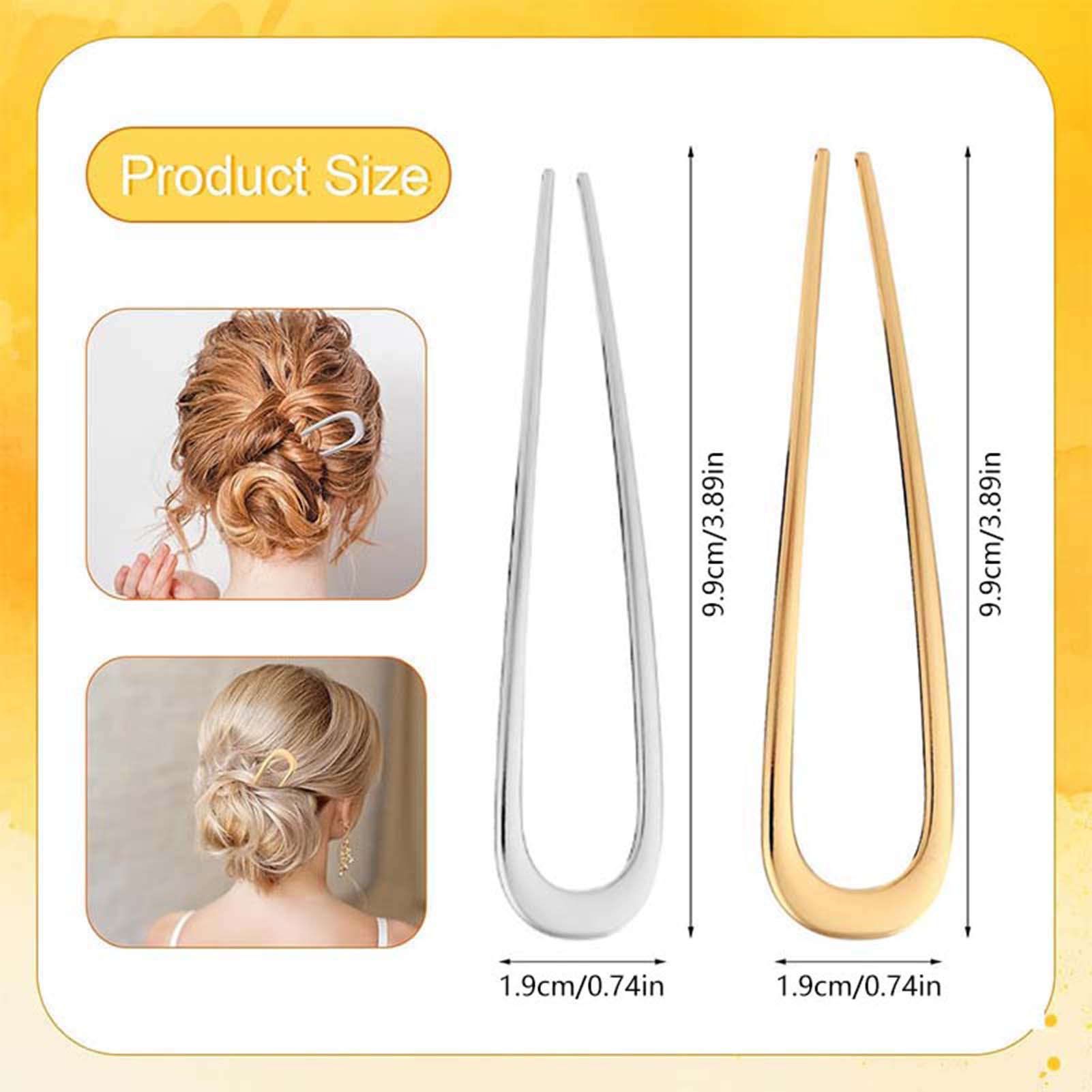 フランス製U字型ヘアピン ヴィンテージメタルヘアフォークステ - Hair Fork Stick のレビューと価格