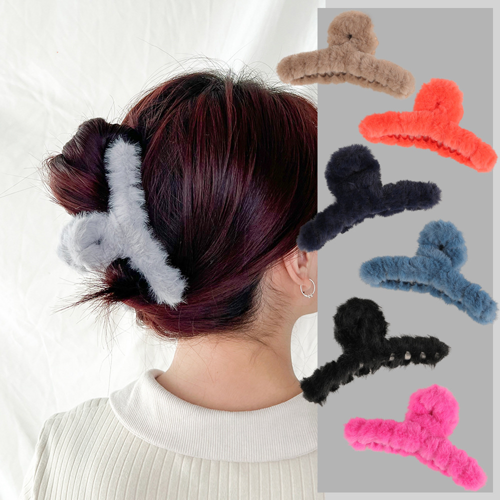 冬豪華な髪の爪エレガントなアクリルヘアピンフェイクファーヘア - Women'S Winter Accessories Set のレビューと価格