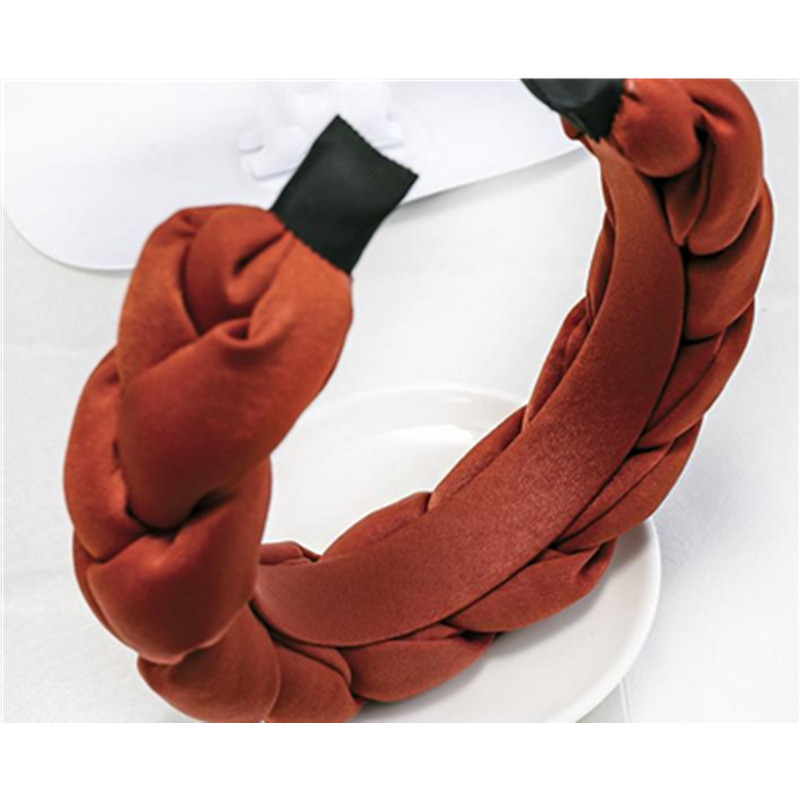 女性用の厚い編みこみのヘッドバンド,大人用の無地のヘッドドレ - Women'S Winter Accessories Set のレビューと価格