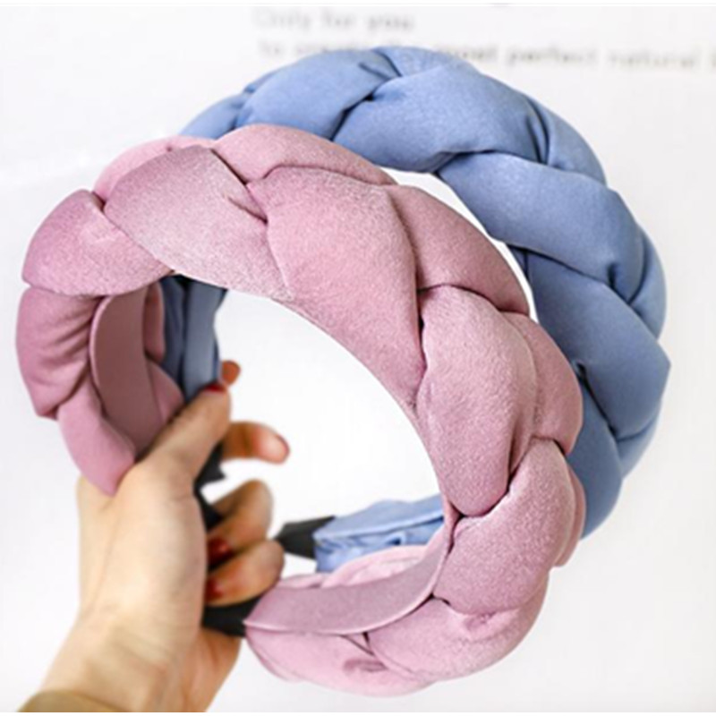 女性用の厚い編みこみのヘッドバンド,大人用の無地のヘッドドレ - Women'S Winter Accessories Set のレビューと価格