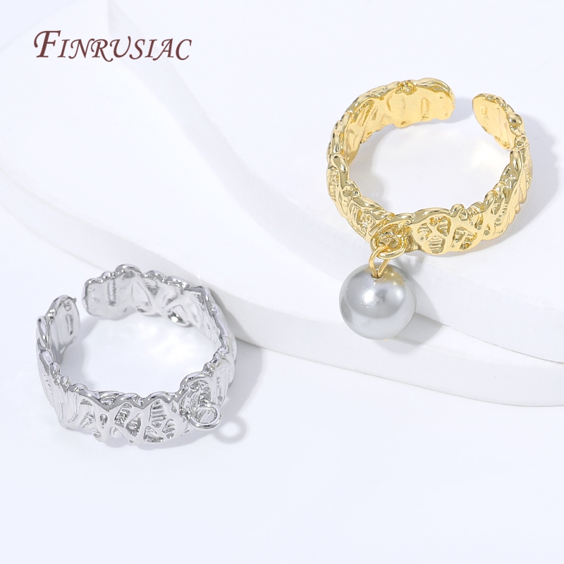18K金メッキオープンアジャスタブルリングブランクベース、真 - Ring Set Adjustable のレビューと価格