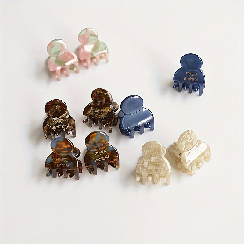 女性のためのミニギャザークロー,小サイズ,サメ型クリップ,甘 - Hair Claw Clip Set のレビューと価格