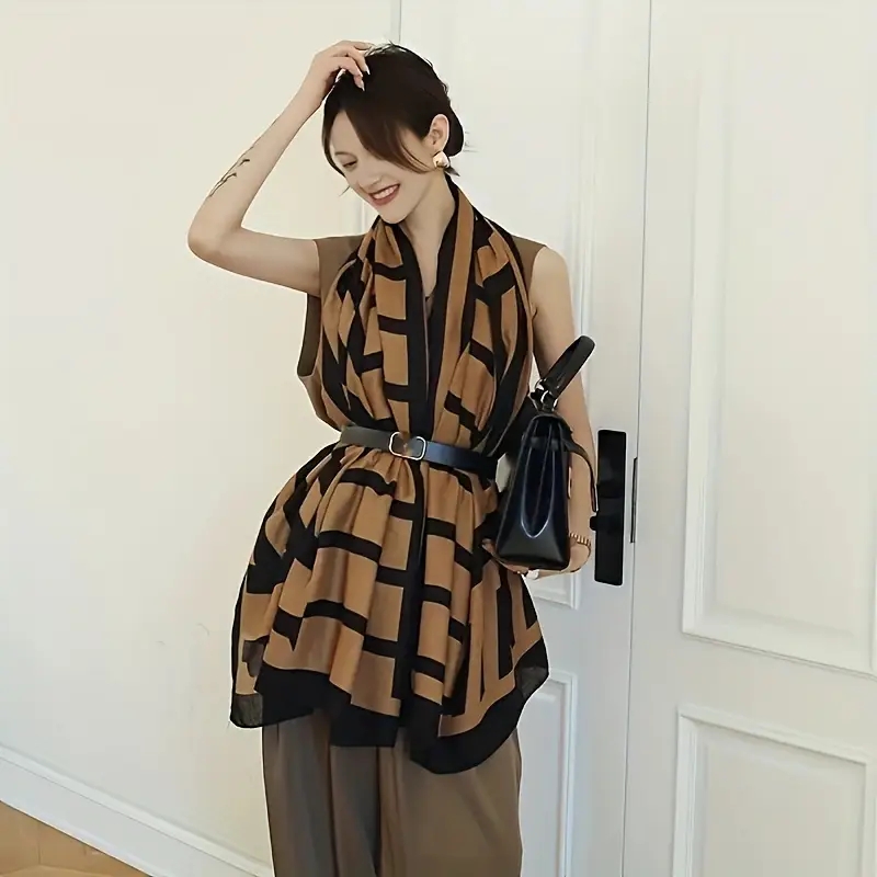 ファッションコットンリネン軽量ラップ女性超ソフト通気性ショー - Women'S Winter Accessories Set のレビューと価格