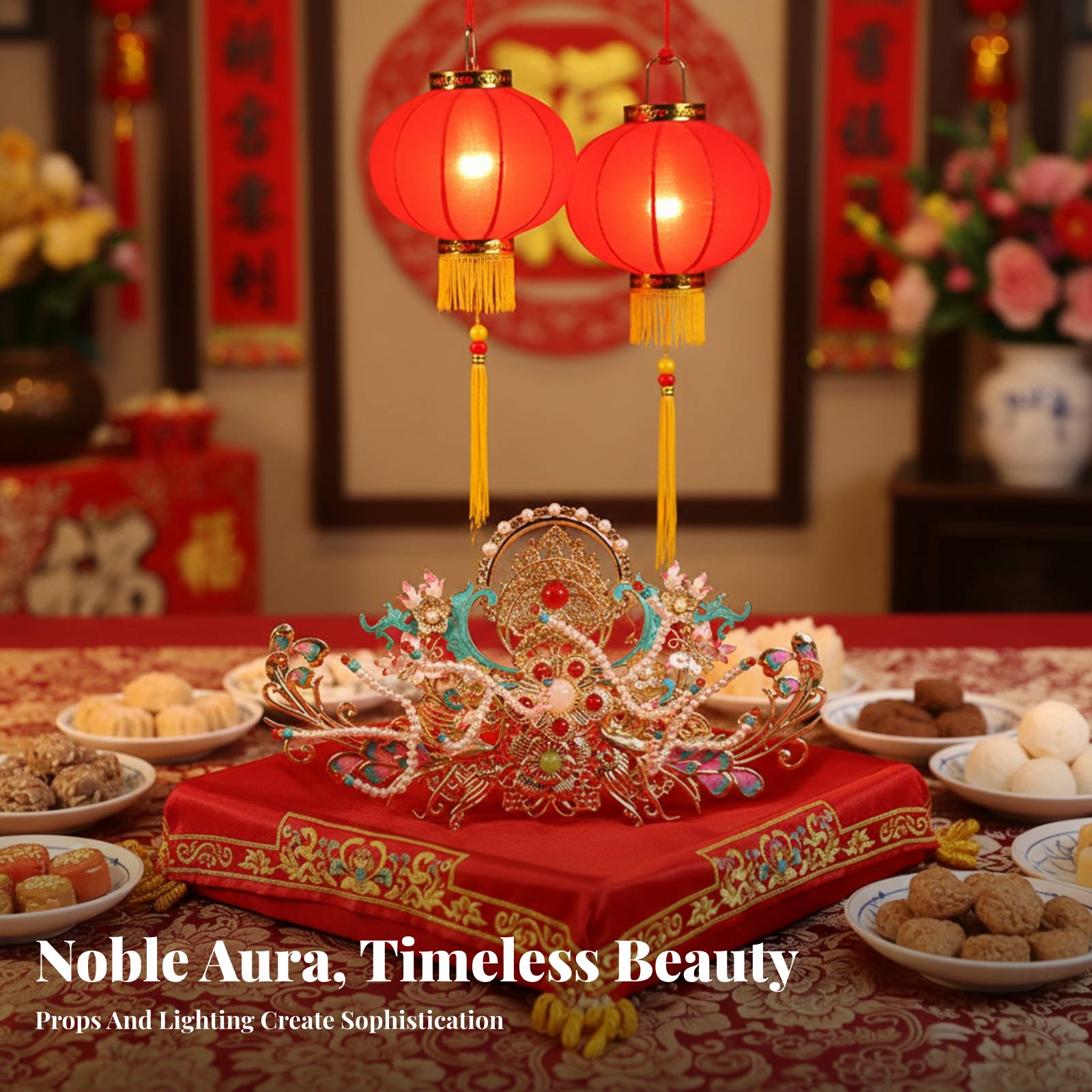 伝統的な中国のヘアクラウン 妖精のような美的感覚 伝統的な中 - Women Accessories Aesthetic のレビューと価格