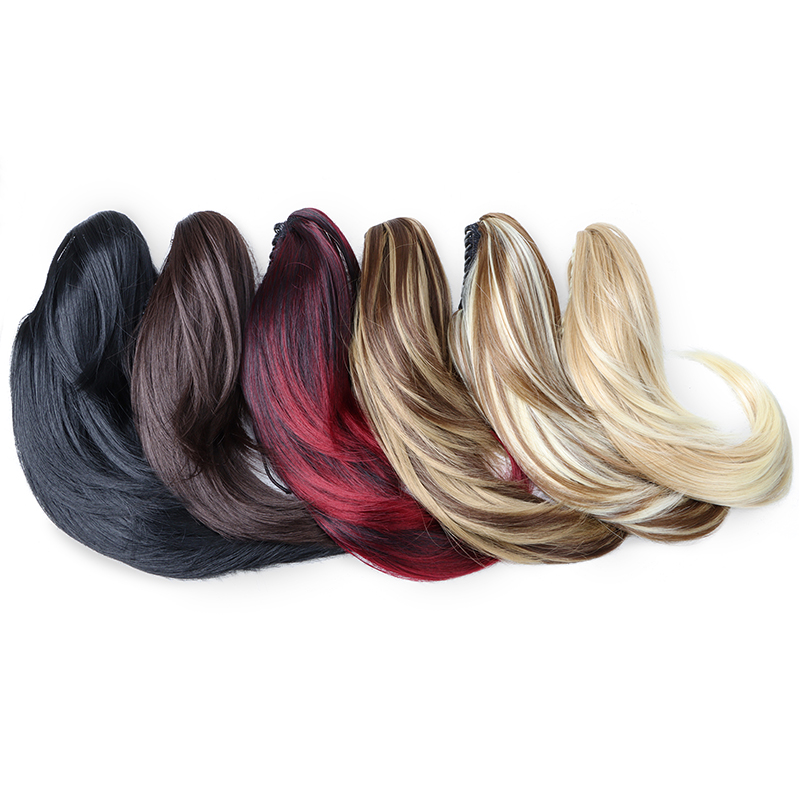 14 インチ合成ショートカーリーレイヤードポニーテールヘアエ - Hair Claw Clip Set のレビューと価格