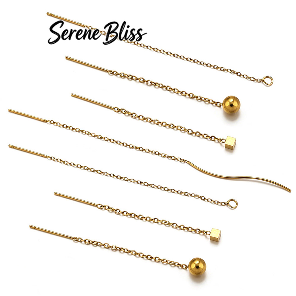 10 個ステンレス鋼ロングイヤーラインイヤリングボールダング - Women Accessories Gift Set のレビューと価格