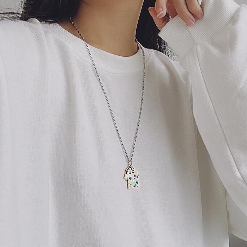 クレヨンしんちゃん漫画ネックレス、かわいい和風、親友、カップ - Women Accessories Gift Set のレビューと価格
