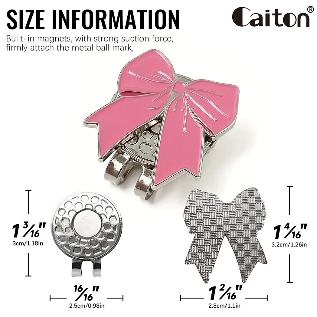 Caiton ピンクリボンゴルフハットクリップ磁気ボールマー - Women'S Golf Accessories のレビューと価格