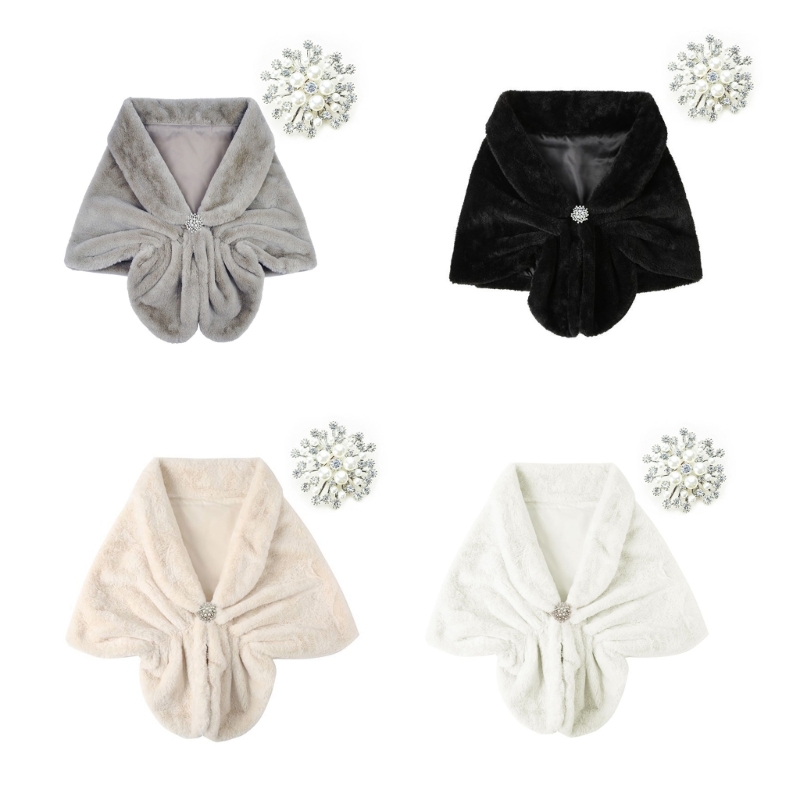 ファッションポンチョケープセットエレガントショルダーカバー女 - Women'S Winter Accessories Set のレビューと価格