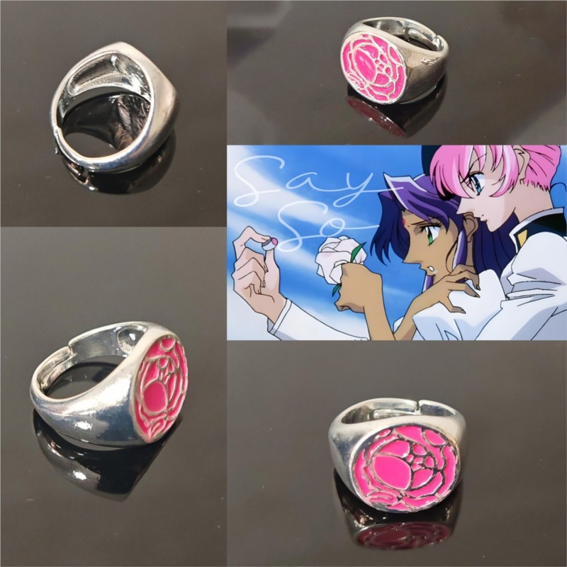 ピンクローズリング天王うてな革命少女うてなコスプレ小道具金属 - Women Accessories Gift Set のレビューと価格