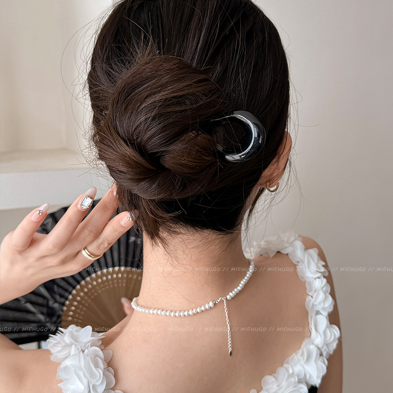 2026年 U字型ヘアフォーク ファッション べっ甲柄アセテ - Hair Fork Stick のレビューと価格