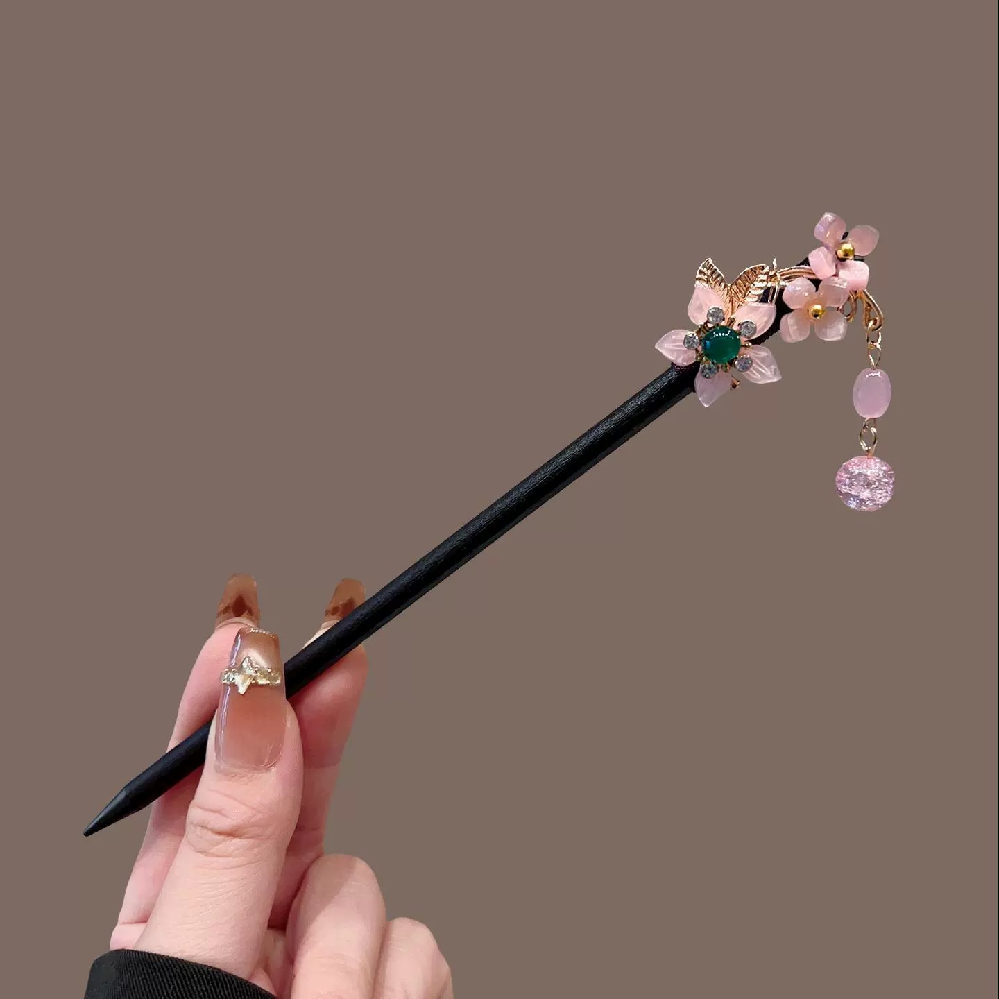 アンティーク木製ヘアピン女性のエレガントなヘアスティック新中 - Hair Fork Stick のレビューと価格