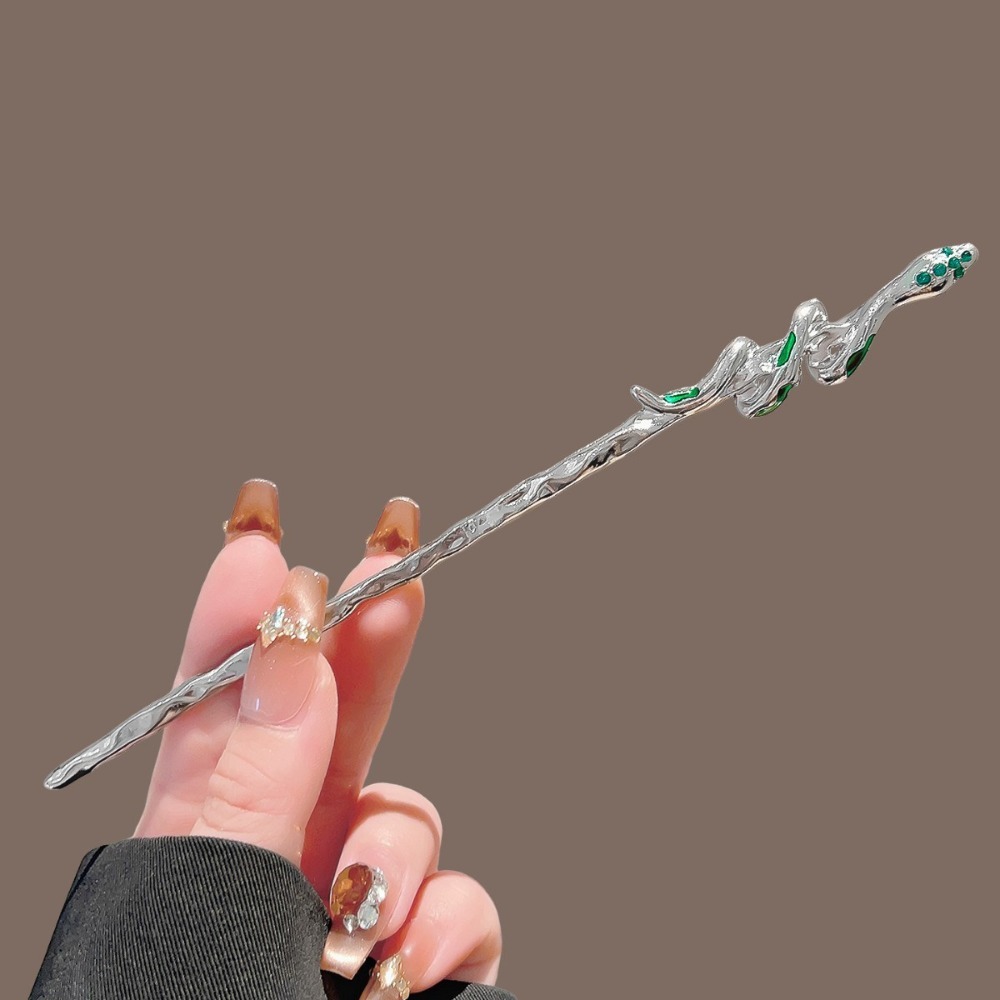 新しい中国風シルバーメタルヘアスティックツイストウェーブ梅の - Hair Fork Stick のレビューと価格