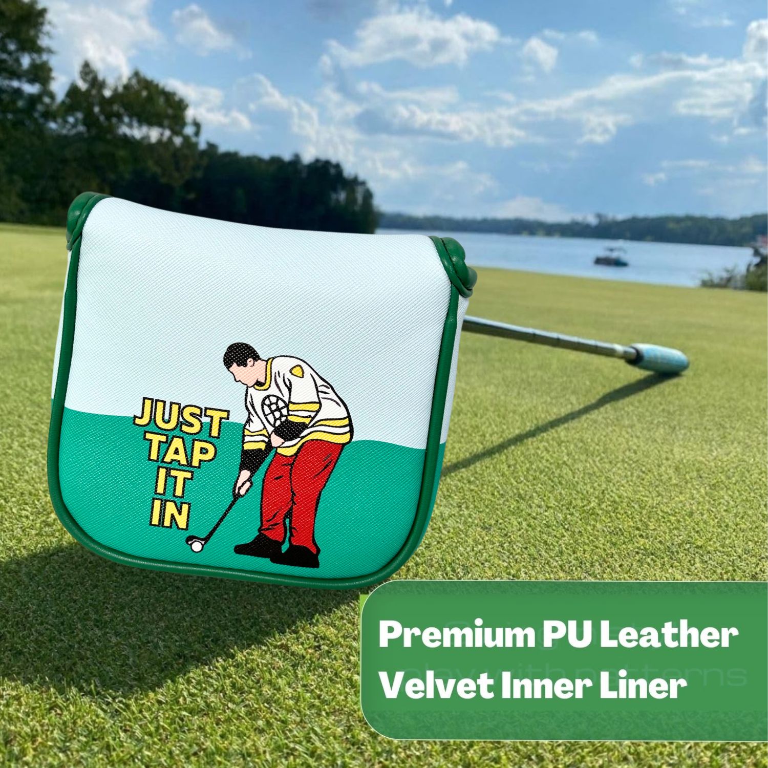 男性と女性のためのPUレザーゴルフパターカバー、プレミアムク - Women'S Golf Accessories のレビューと価格