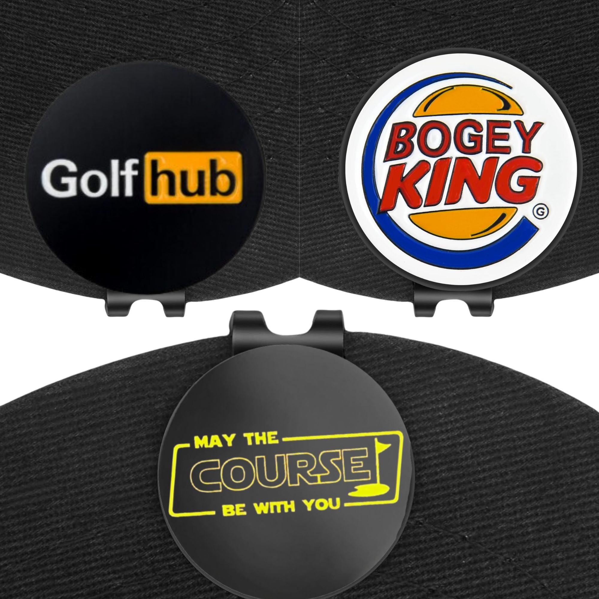 3個入り面白いゴルフボールマーカー、標準的な磁気ハットクリッ - Women'S Golf Accessories のレビューと価格
