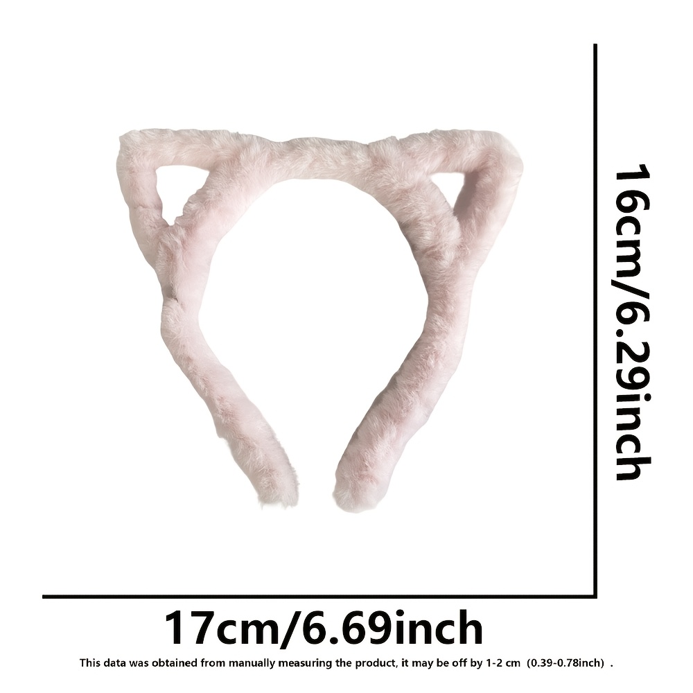 1/4 個の猫耳ぬいぐるみヘッドバンド、女性用大型ヘッドバン - Women'S Winter Accessories Set のレビューと価格