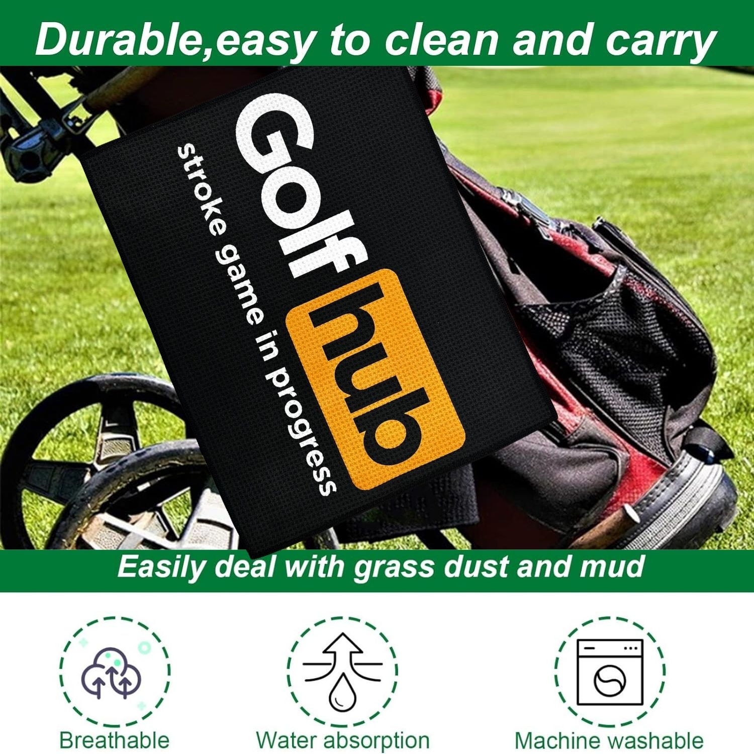 面白いマイクロファイバープレミアムゴルフタオル、男性&女性用 - Women'S Golf Accessories のレビューと価格