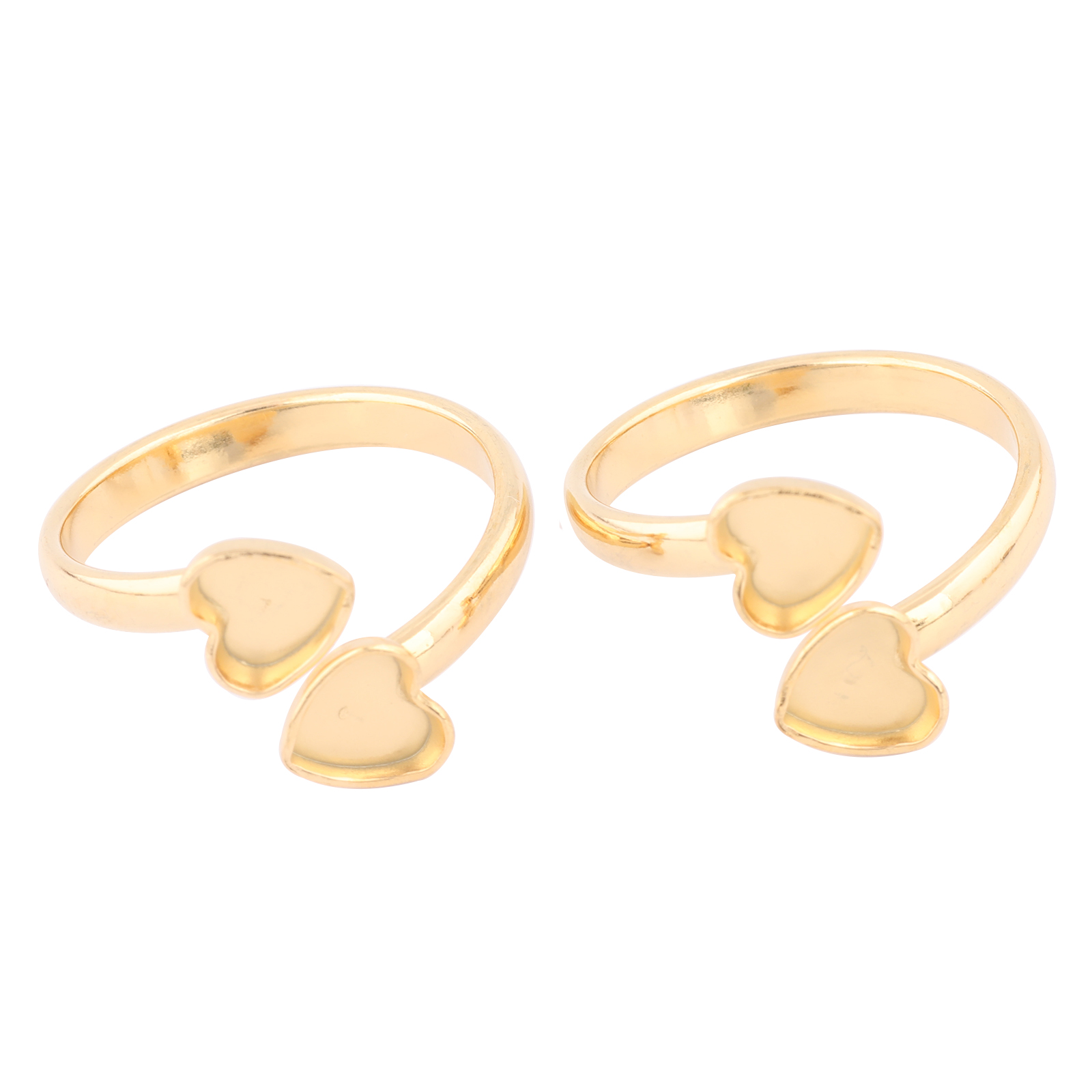10 個ステンレス鋼ゴールドメッキフィット 6 ミリメートル - Ring Set Adjustable のレビューと価格