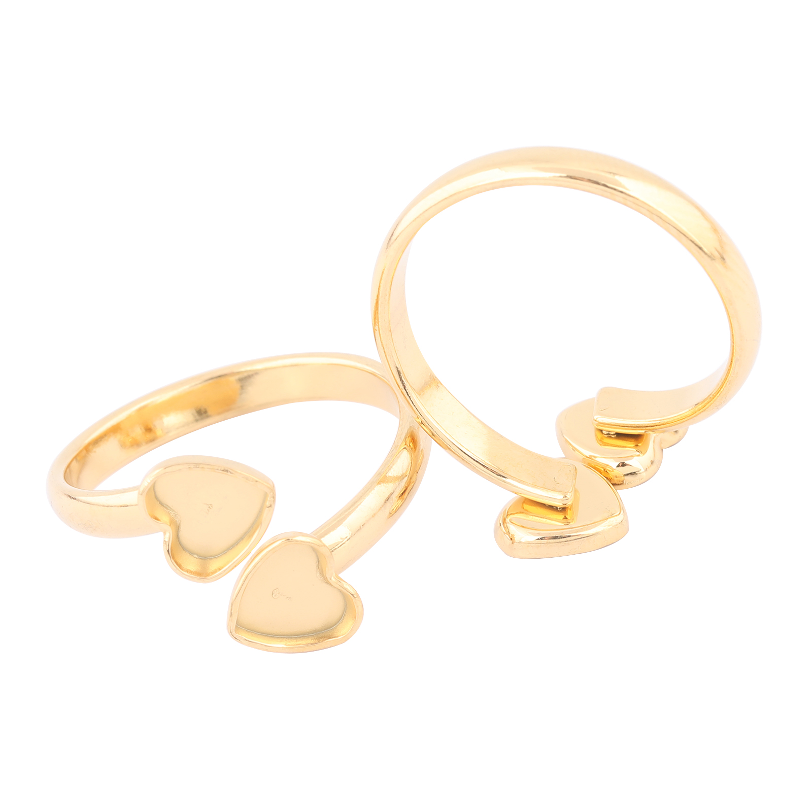 10 個ステンレス鋼ゴールドメッキフィット 6 ミリメートル - Ring Set Adjustable のレビューと価格