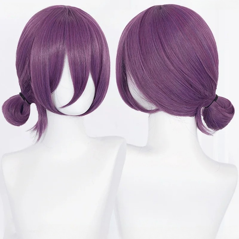 アニメレゼコスプレウィッグ 45 センチメートル紫ウィッグチ - Women Accessories Aesthetic のレビューと価格