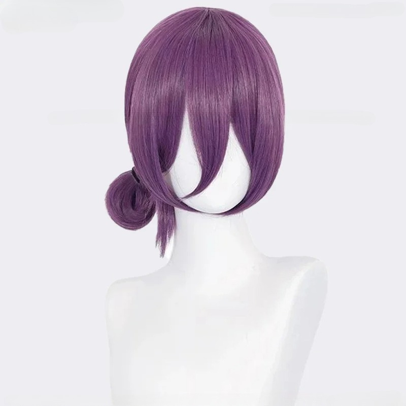 アニメレゼコスプレウィッグ 45 センチメートル紫ウィッグチ - Women Accessories Aesthetic のレビューと価格
