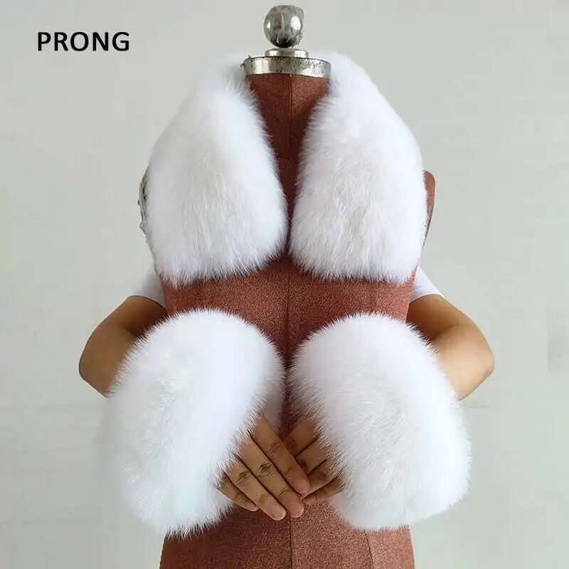 冬用リアルファー襟と袖口セット コート用 レディース ふわふ - Women'S Winter Accessories Set のレビューと価格