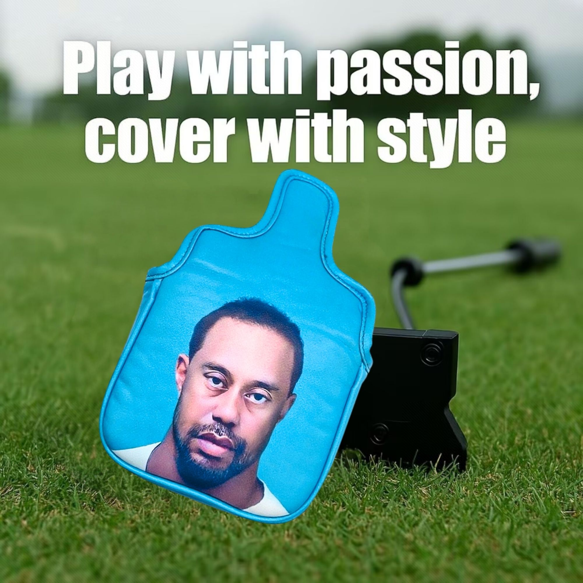面白いゴルフマレットパターヘッドカバー ゴルフギフト、男性と - Women'S Golf Accessories のレビューと価格