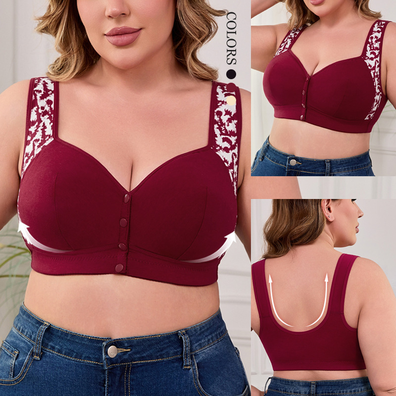 XL-7XL プラスサイズ フロントバックルブラジャー レデ - Women'S Accessories And Jewelry のレビューと価格