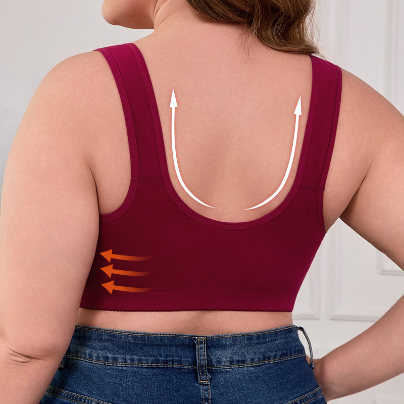 XL-7XL プラスサイズ フロントバックルブラジャー レデ - Women'S Accessories And Jewelry のレビューと価格